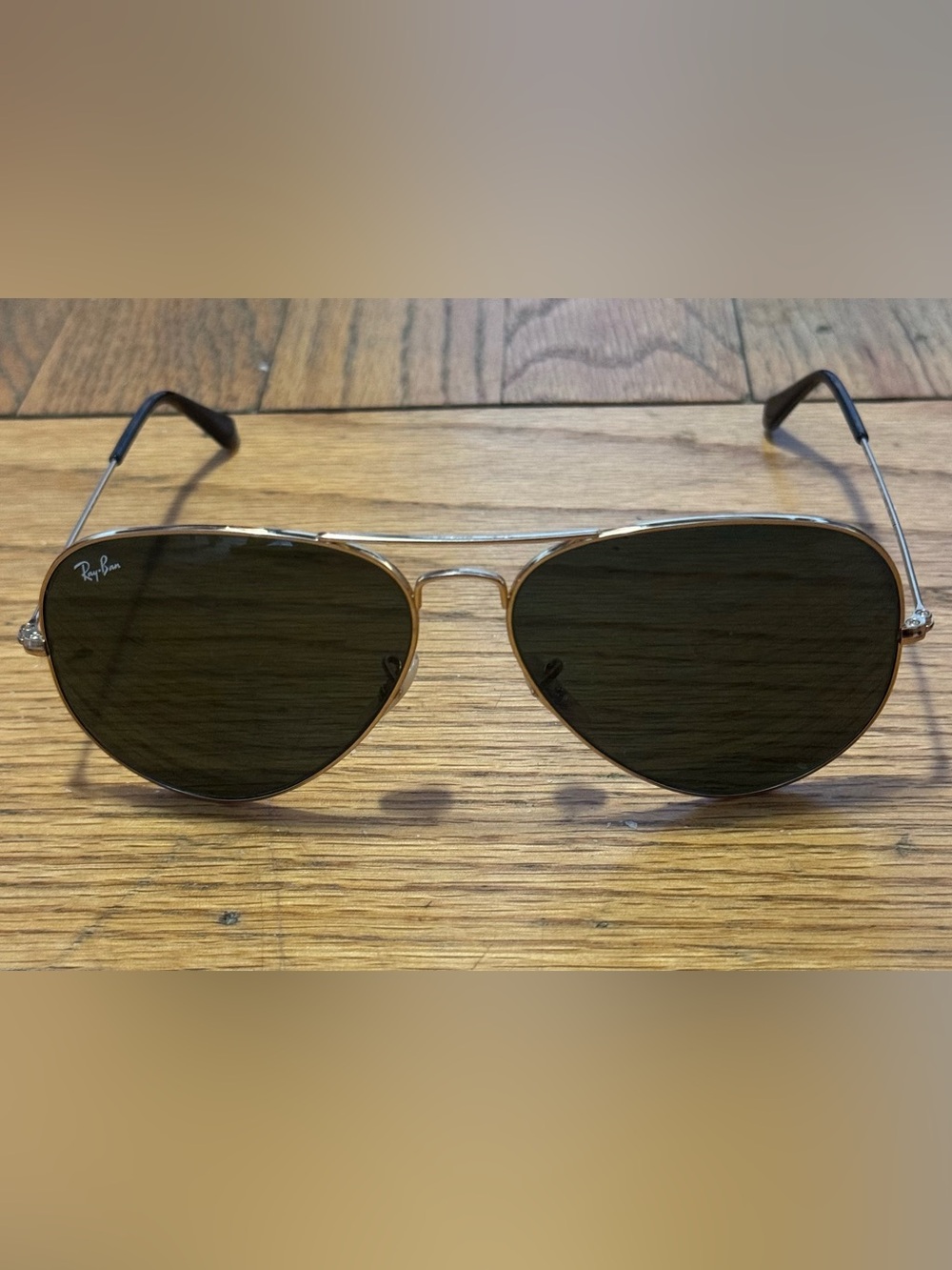 Ray-Ban Aviator Large Metal RB3025 181 Gold G-15 Green Lens Sunglasses 62mm XL